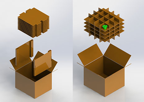 Designed Corrugated Boxes and Inserts