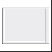 Packing List Envelope Clear 8-1/2 X 11" Reclosable 500/Cs