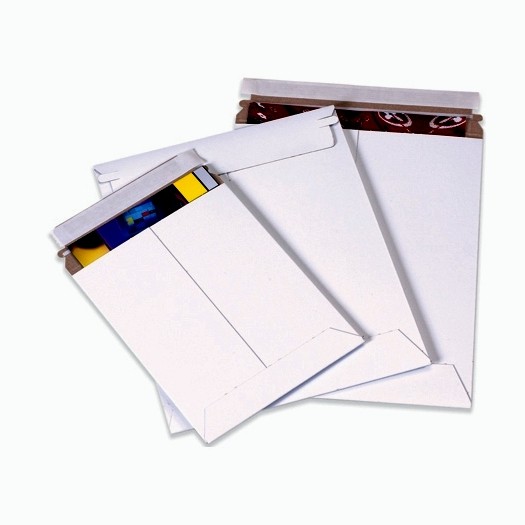 12-3/4 X 15" #4 White Stayflat Self-Seal Mailer 100/Cs