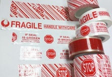 2" X 110Yd "Security Tape " 2Mil Pre-Printed Box Sealing Tape 36Rl/Cs