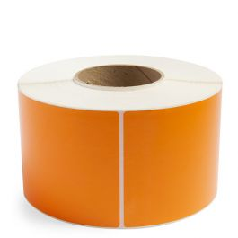3 X 1" Direct Thermal Rectangle Orange 1" Core 1500/Rl 16Rl/Cs