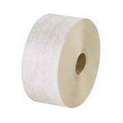 Carton Master 3" X 450' White Reinforced Water Activated Tape 10Rl/Cs