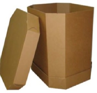 46 X 38 X 24" 1300# TW Octagon Box 5/Bn 30/Plt
